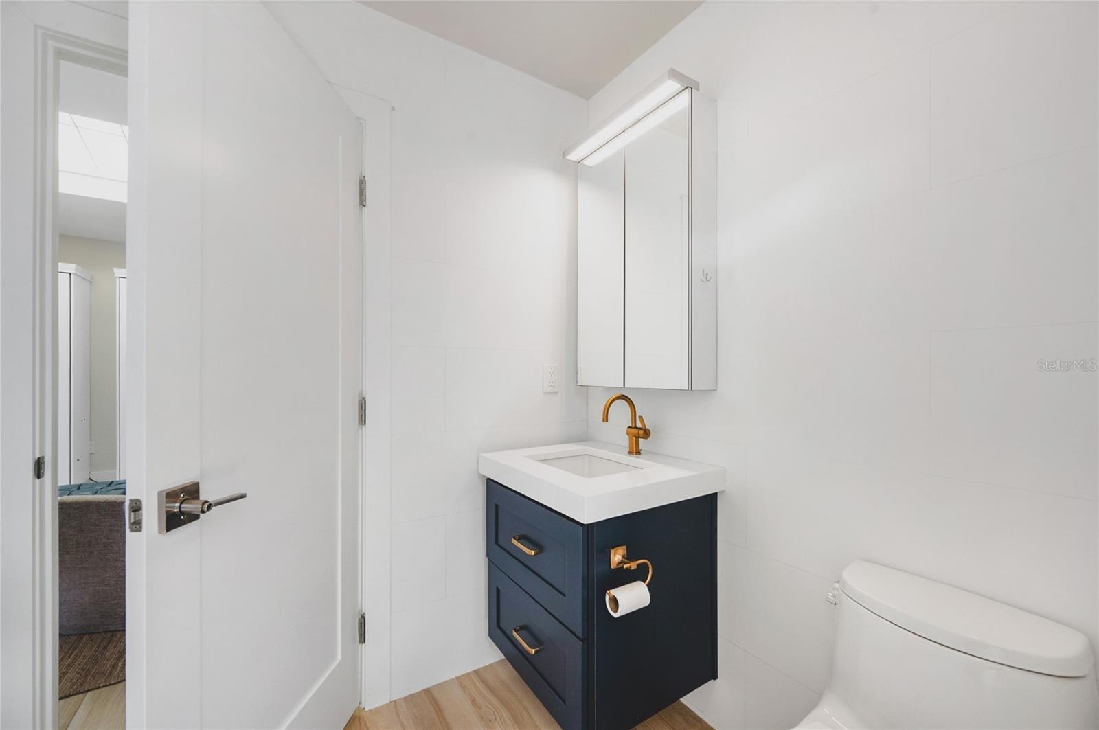 The casita half bathroom