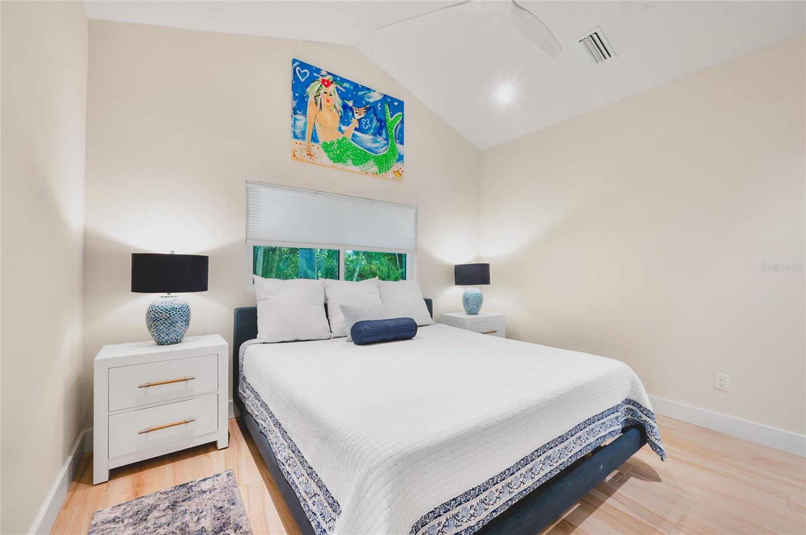 Vaulted ceilings in the Primary bedroom
