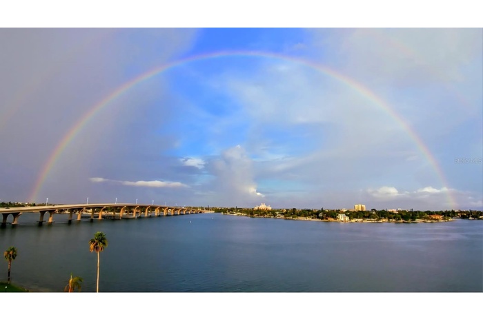 Where else can you see a rainbow like this?  From your 8th floor balcony, the views are Fantastic !!!