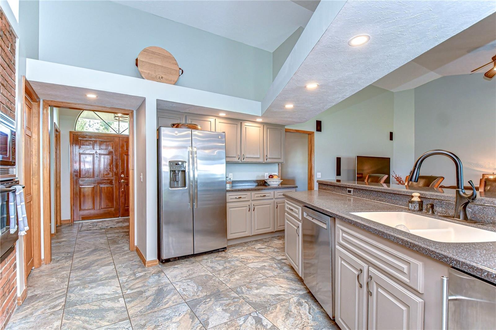 Open-Concept Kitchen Overlooking Living Area