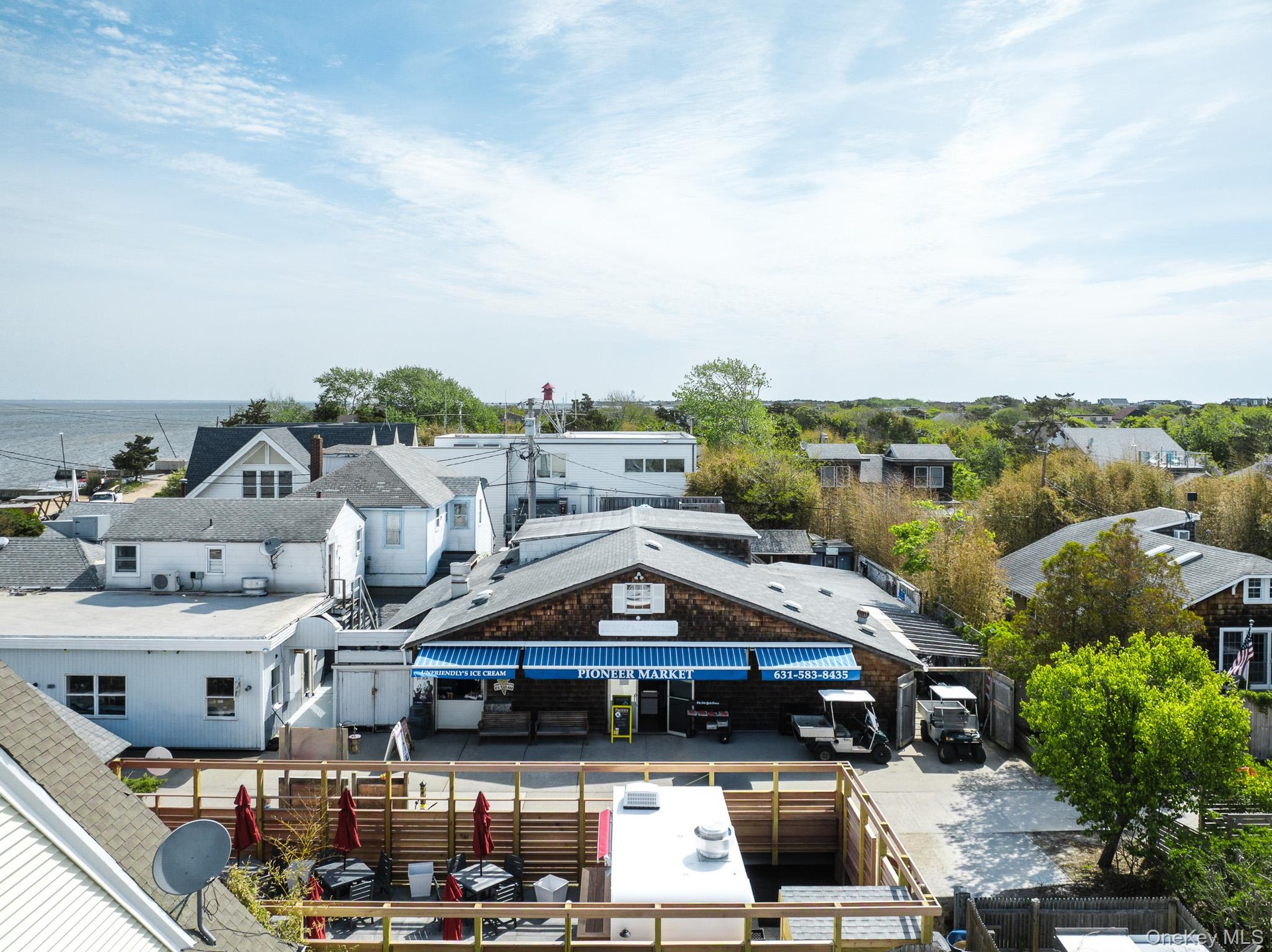 Aerial Shot of the Front of the Market
