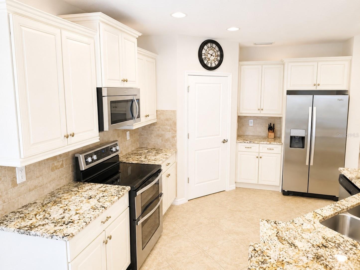 Kitchen with new double oven.