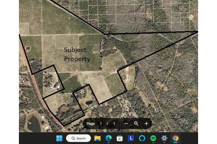 Aerial representation of property