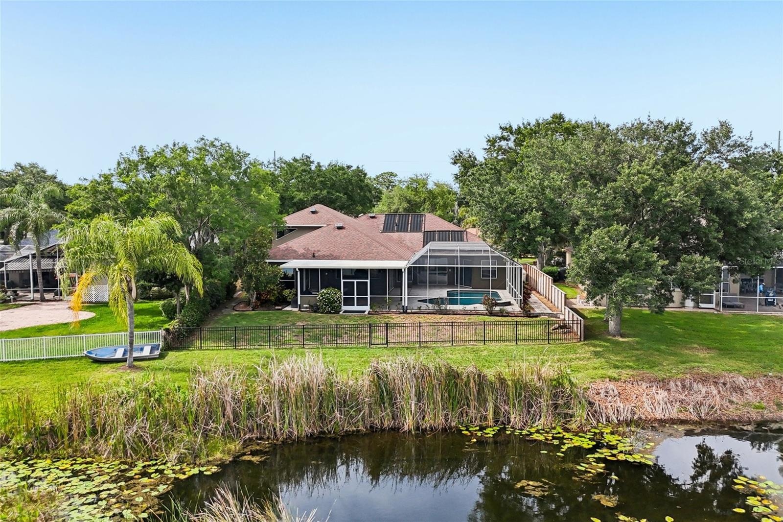 Aerial Lake to Backyard