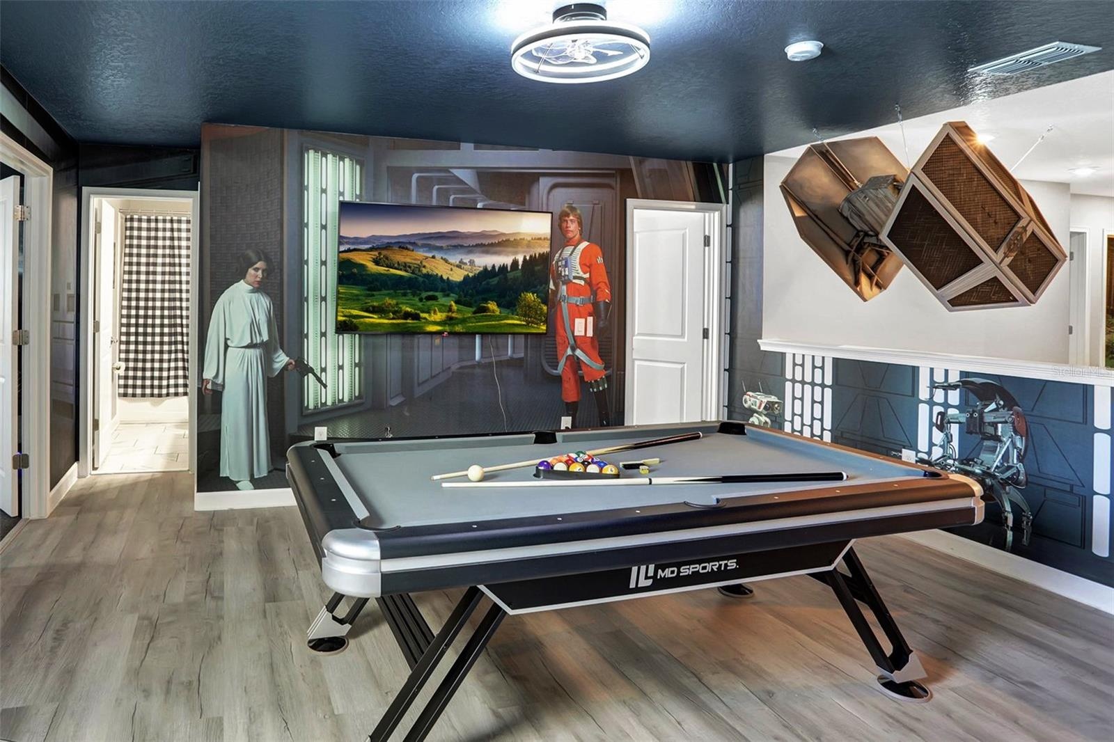 Pool Table-Large TV