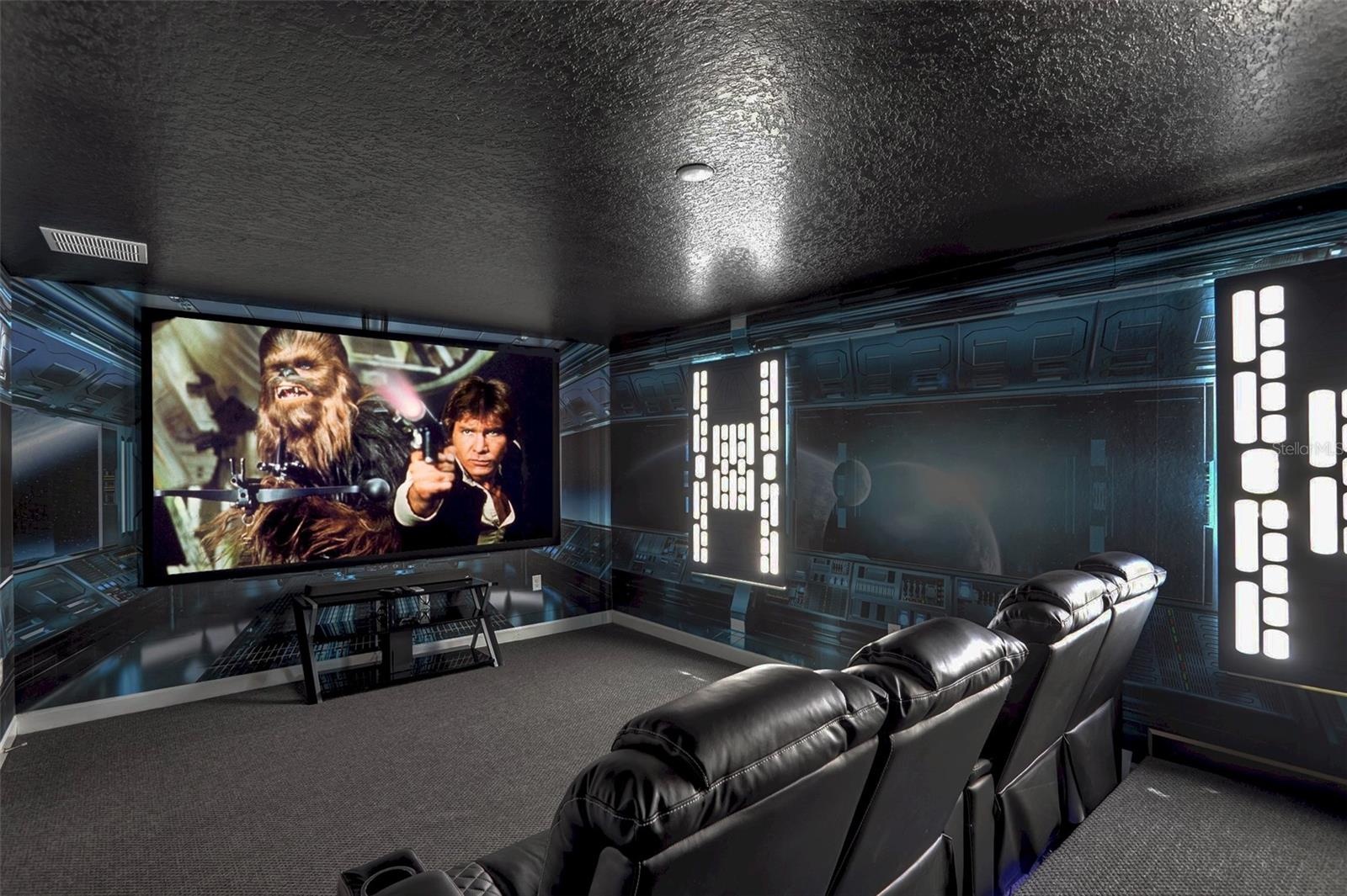 Movie Theater-120" Screen-Surround Sound-Watch Movies/TV-Play X-Box