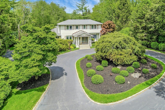 Aerial view of the beautiful entrance of 45 Jackson Road