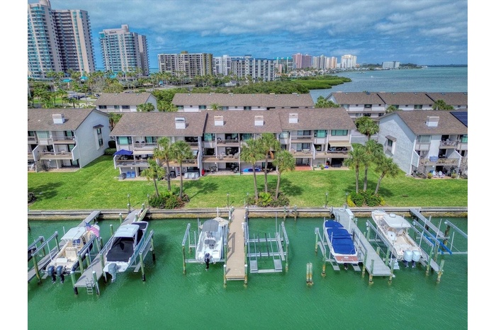 Marina Del Rey is a small community of waterfront townhomes with private slips.