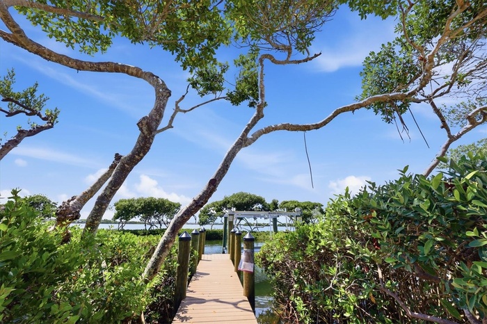 View and walkway to your new boatlift