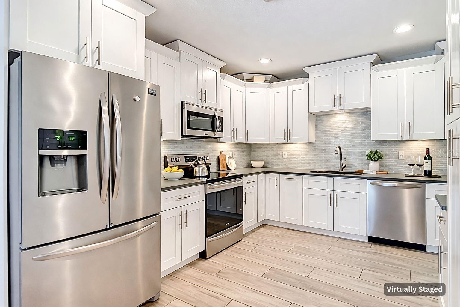 Kitchen virtually staged
