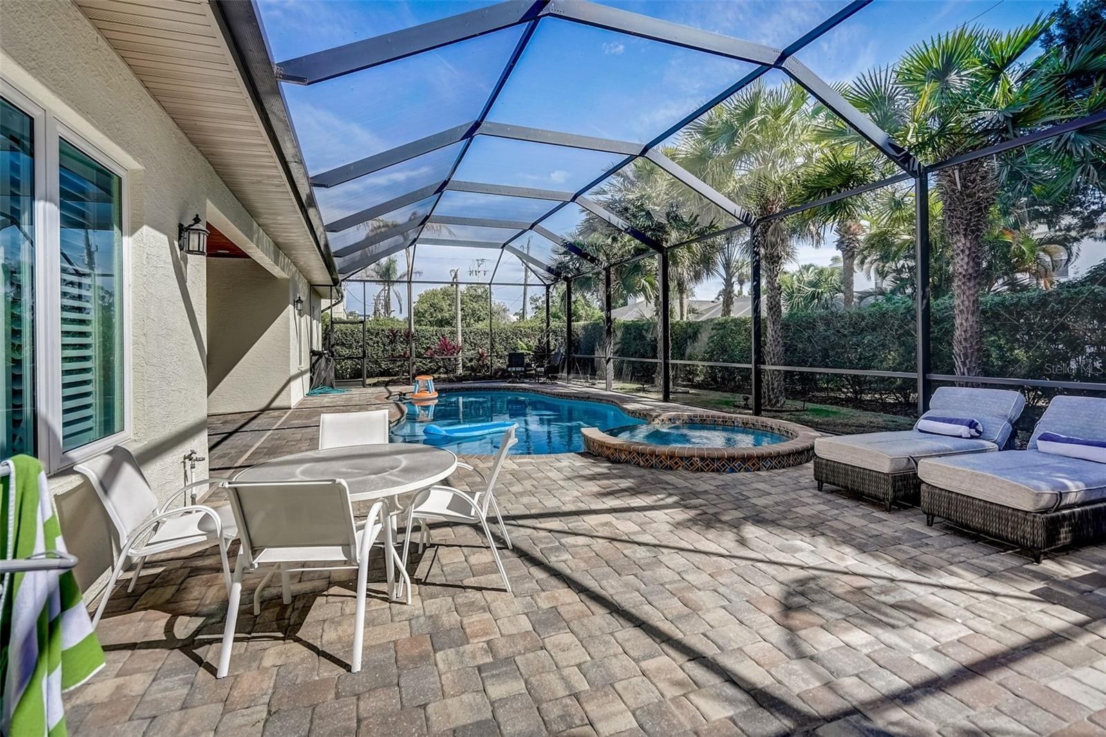 Heated pool and spa