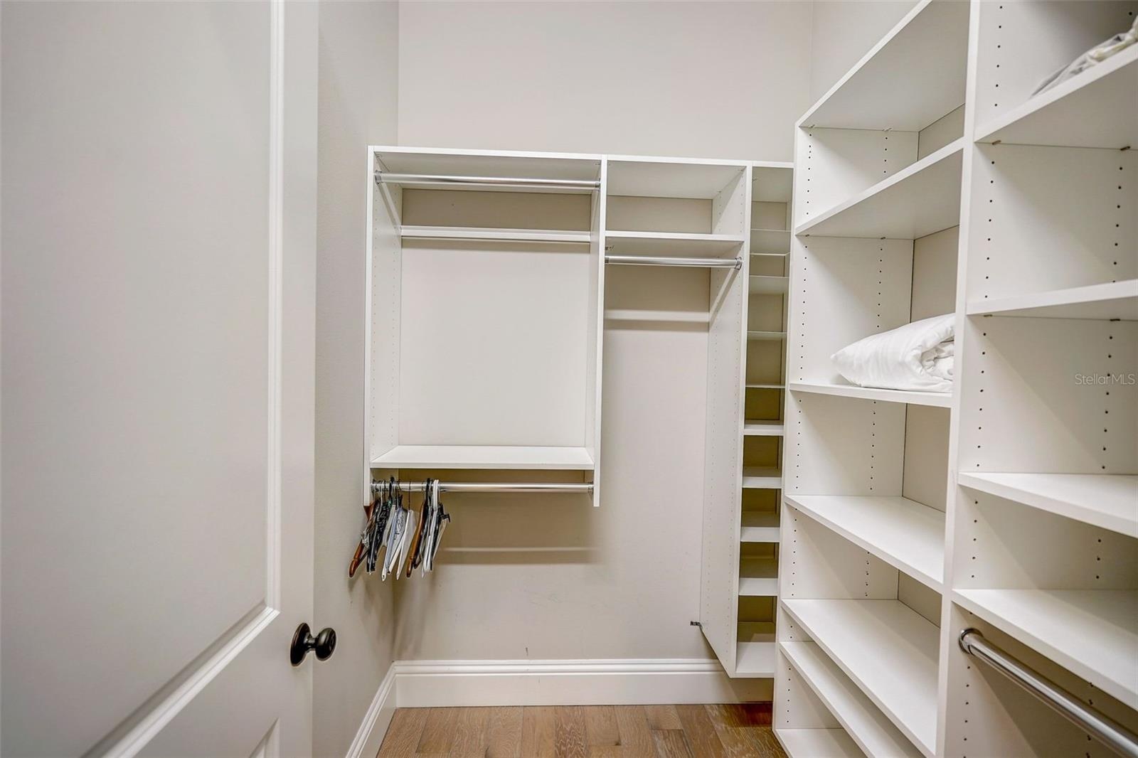 Primary walk in closet