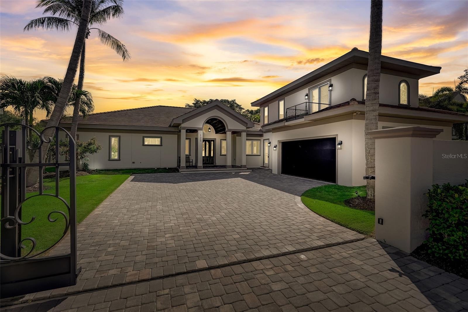 Front of the house/night