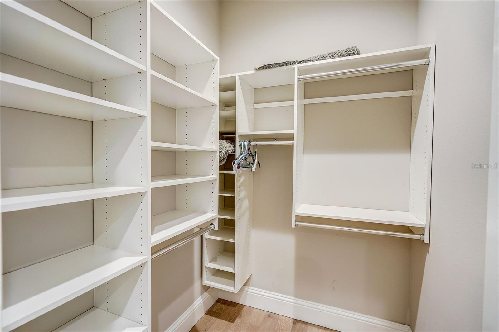 Primary closet
