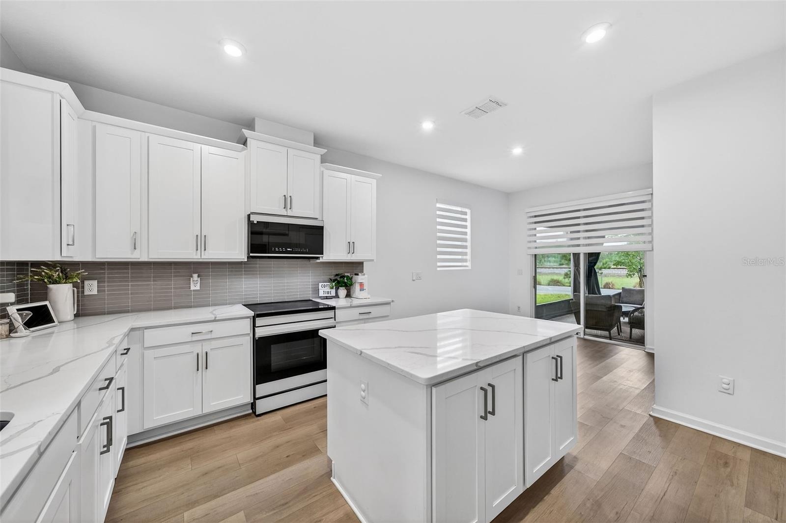 Kitchen with island