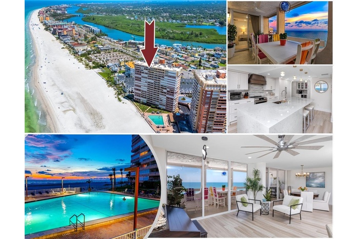 Beach Front Condo on the sand at Redington Shores, Florida