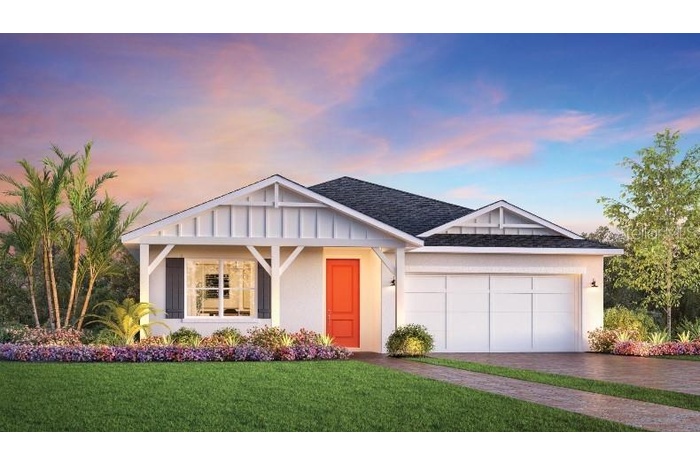 Stunning single-story farmhouse showcasing a welcoming covered porch and timeless architectural details.