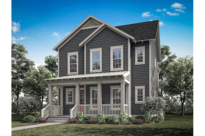 Island Village - Heron Floorplan - Coastal Elevation - Architect's Rendering
