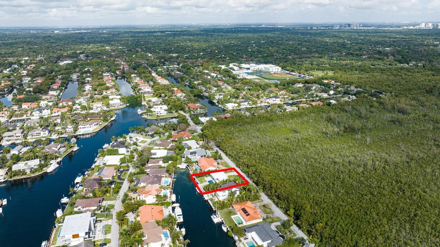 Aerial view of Gables by the Sea Neighborhood
