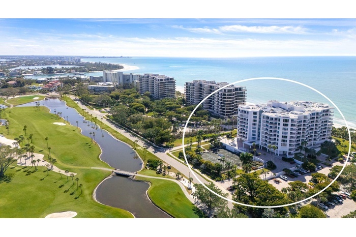 Pierre Condo beachfront & within gates of Longboat Key Club