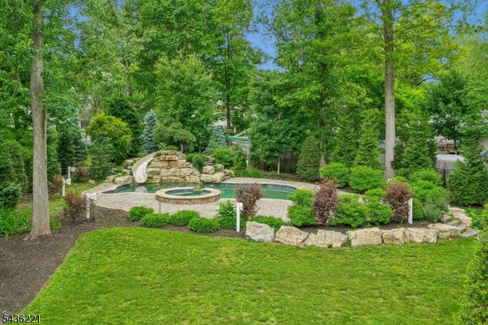 Inground pool and hot tub