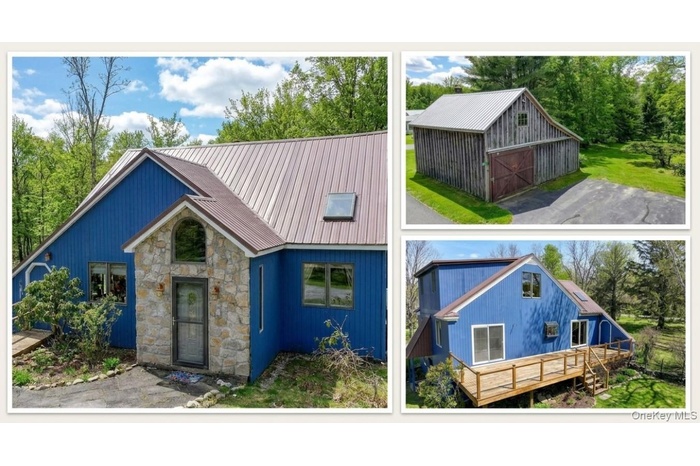 Front, Side and barn.  AI used for snow removal.  Accurate representation of home and yard.
