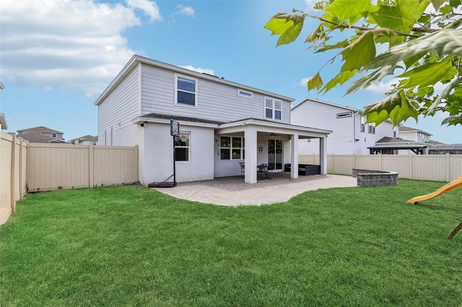 Virtually Staged Grass only - Rear of Home