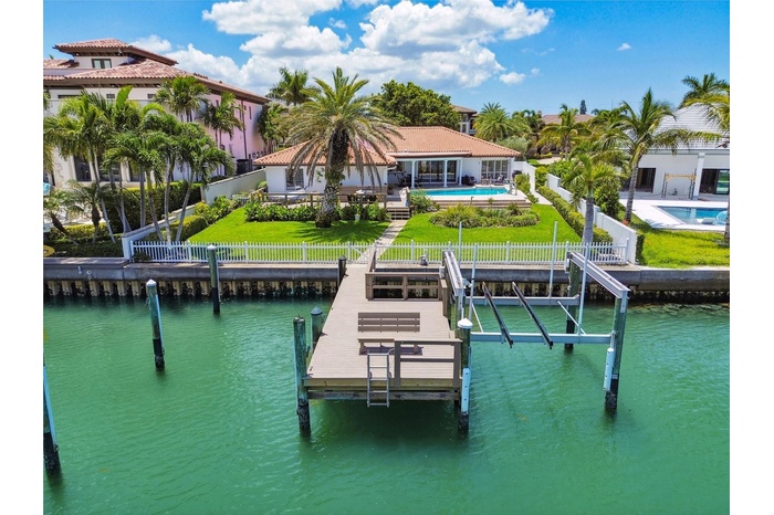 Drone view from water