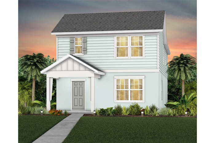 Exterior Design. Artistic rendering for this new construction home. Pictures are for illustrative purposes only. Elevations, colors and options may va