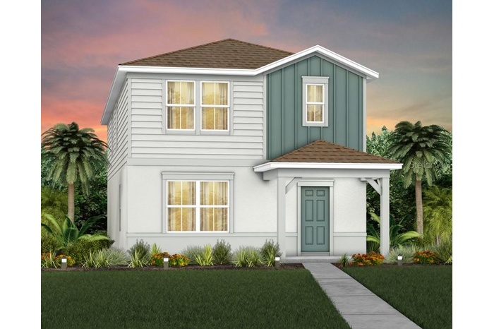 Exterior Design. Artistic rendering for this new construction home. Pictures are for illustrative purposes only. Elevations, colors and options may va