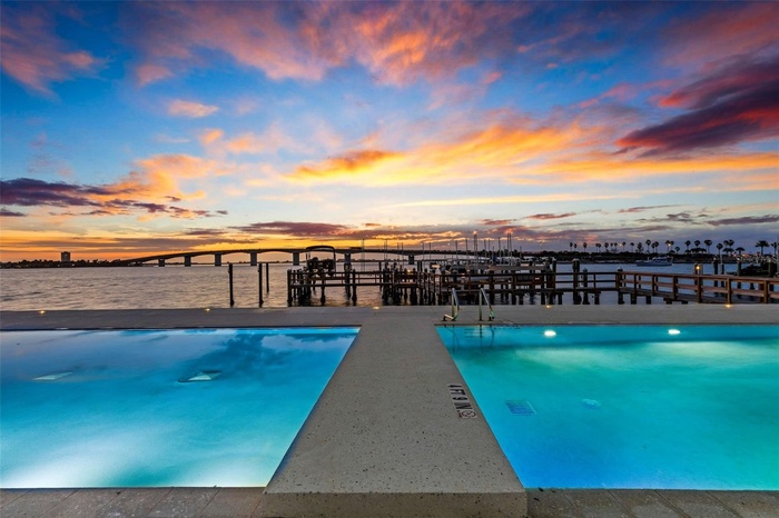 Pool with view of Ringling Bridge