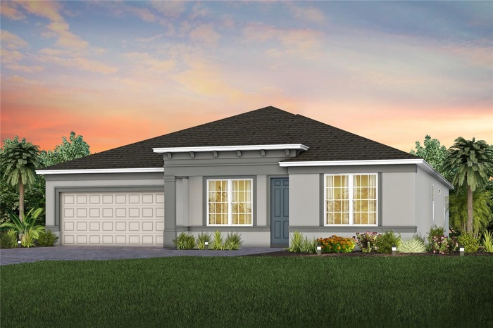 Exterior Design. Artistic rendering for this new construction home. Pictures are for illustrative purposes only. Elevations, colors and options may va
