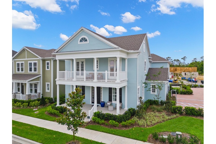 Island Village at Celebration - Marathon Floorplan - Colonial Elevation - Model / Sales Center