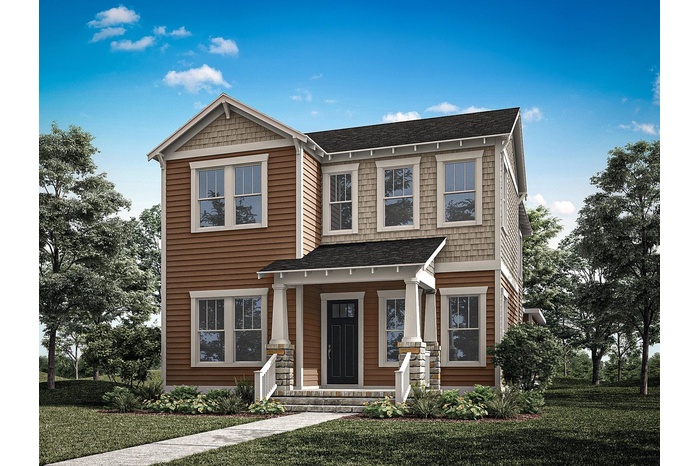 Island Village at Celebration - Hayden Floorplan - Craftsman Elevation - Architect's Rendering
