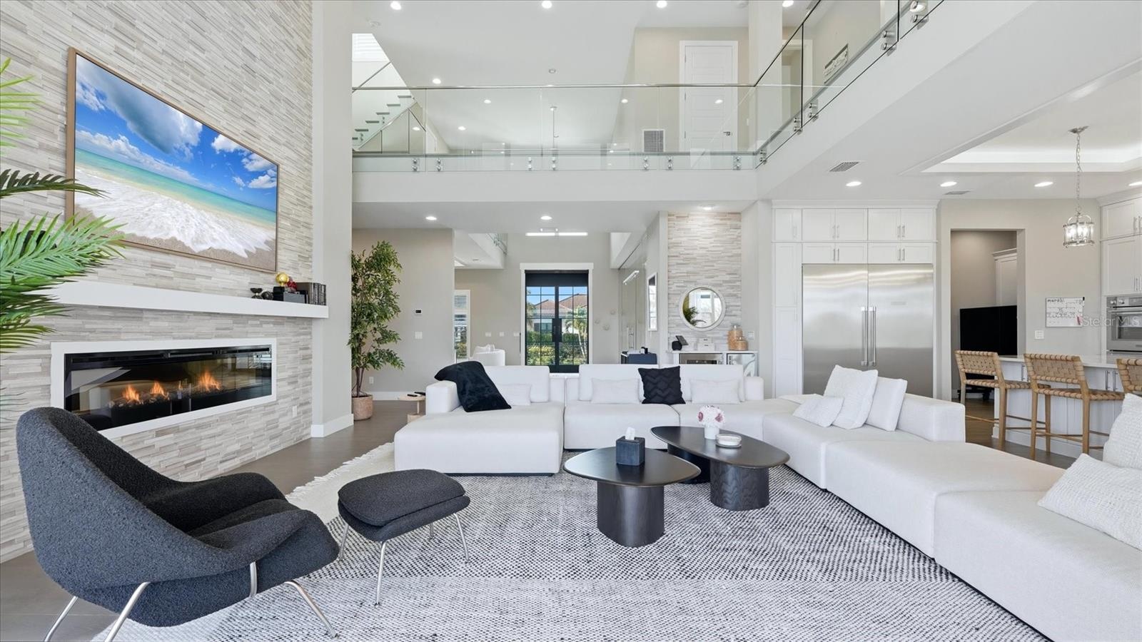 spacious living room