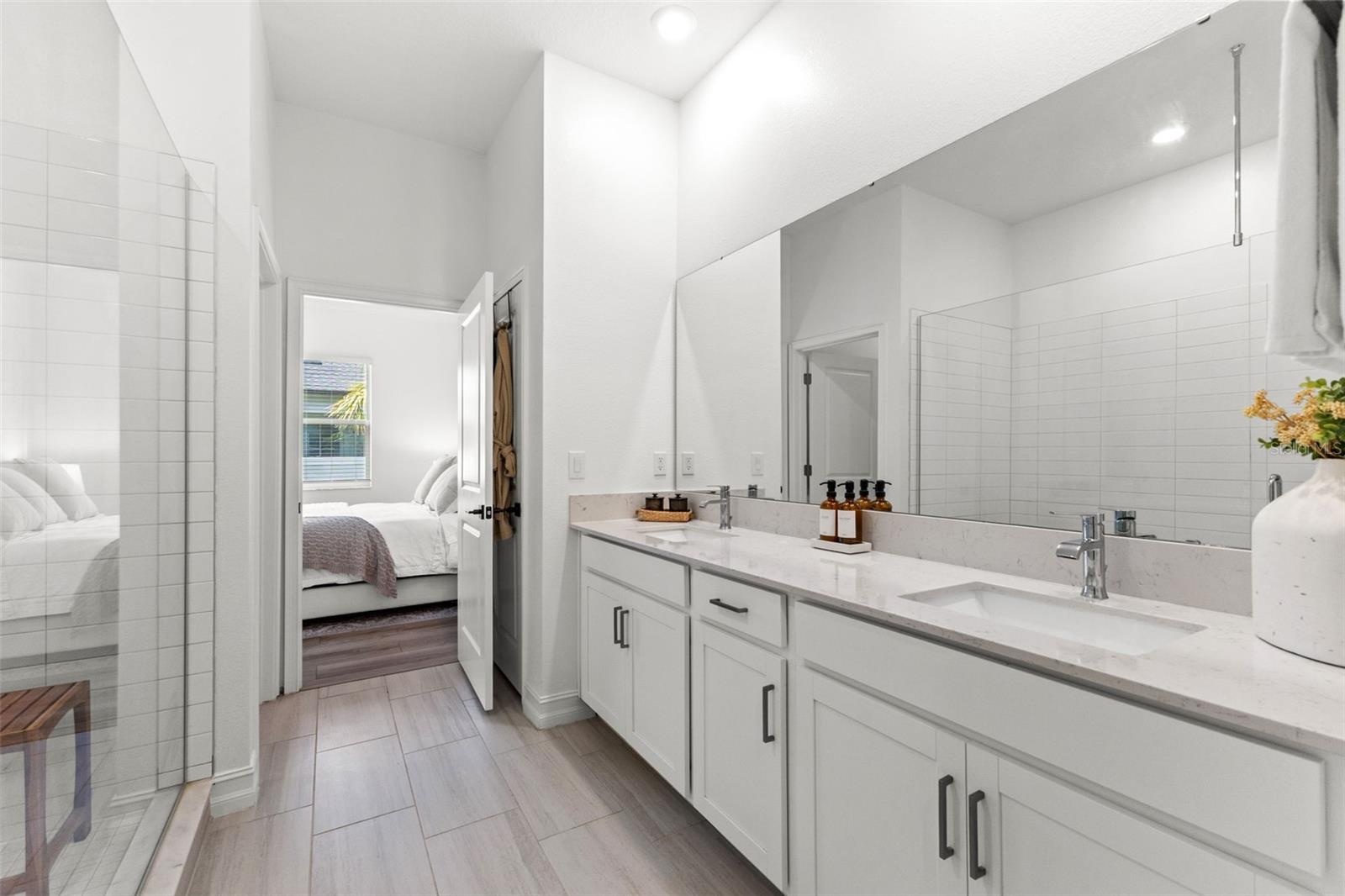 Dual vanity primary bathroom