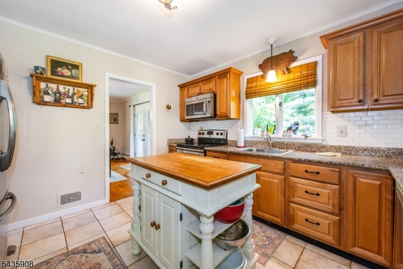 Kitchen into dining room