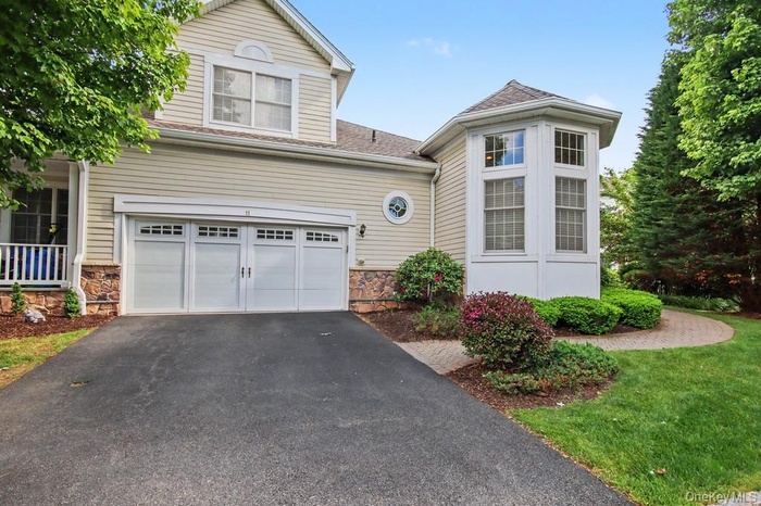 Attached two car garage