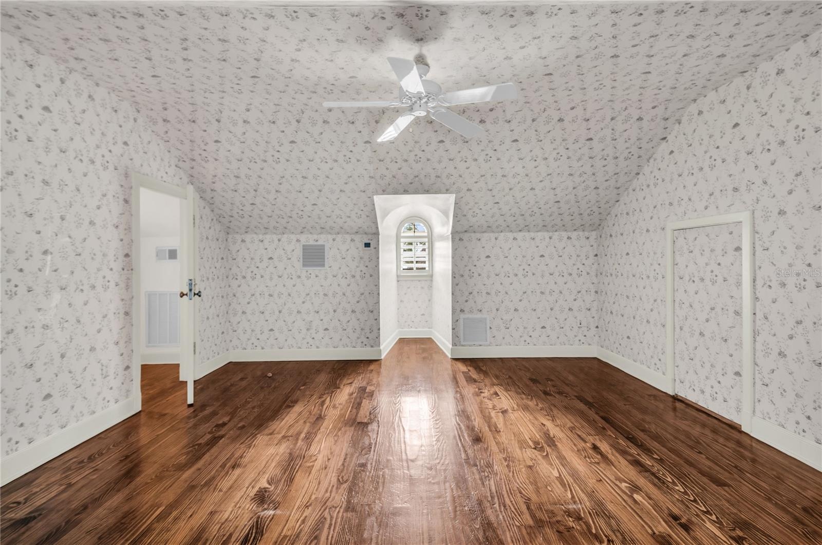 Original maid's quarters can be accessed off the primary suite or has an exterior entrance- includes bathroom and laundry