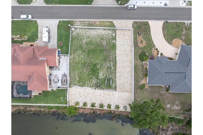 Aerial vacant lot