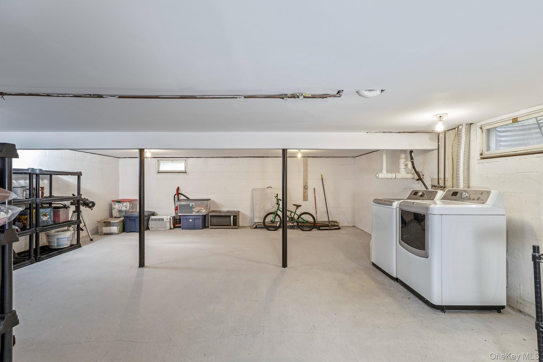 Spacious basement with ample storage