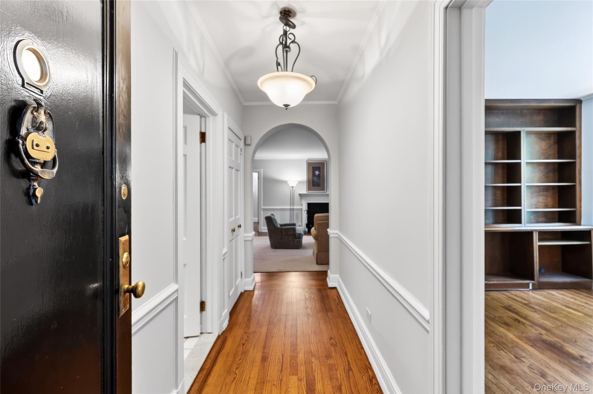 5th Floor Apartment Entry showcasing gorgeous hardwood floors