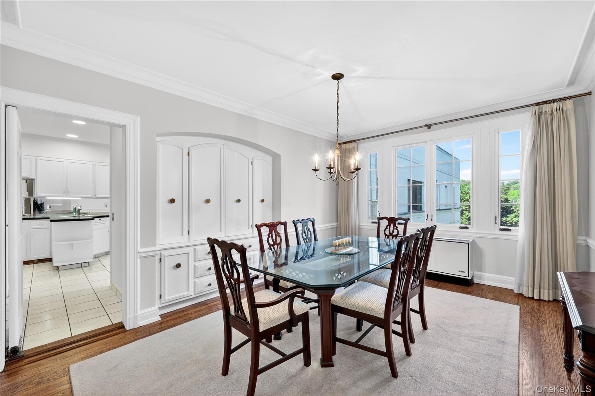 Generous Dining Room with Beautiful Built-Ins