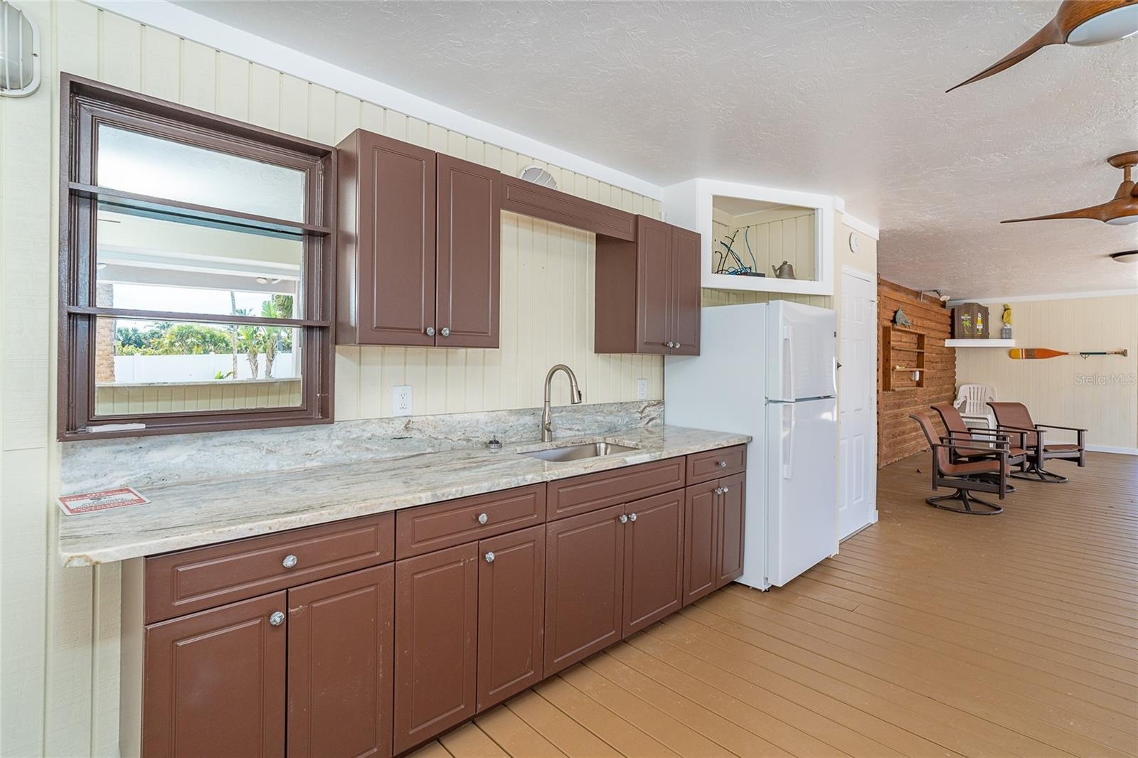 Outdoor Kitchen on Ground Level.