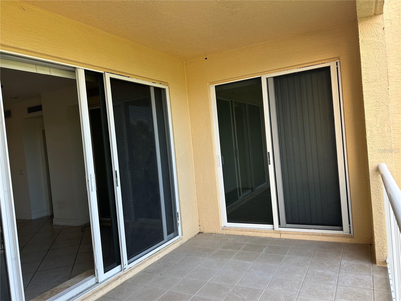 Balcony has doors from LR & MBR