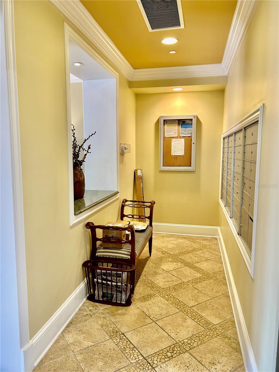 Classy lobby at front door