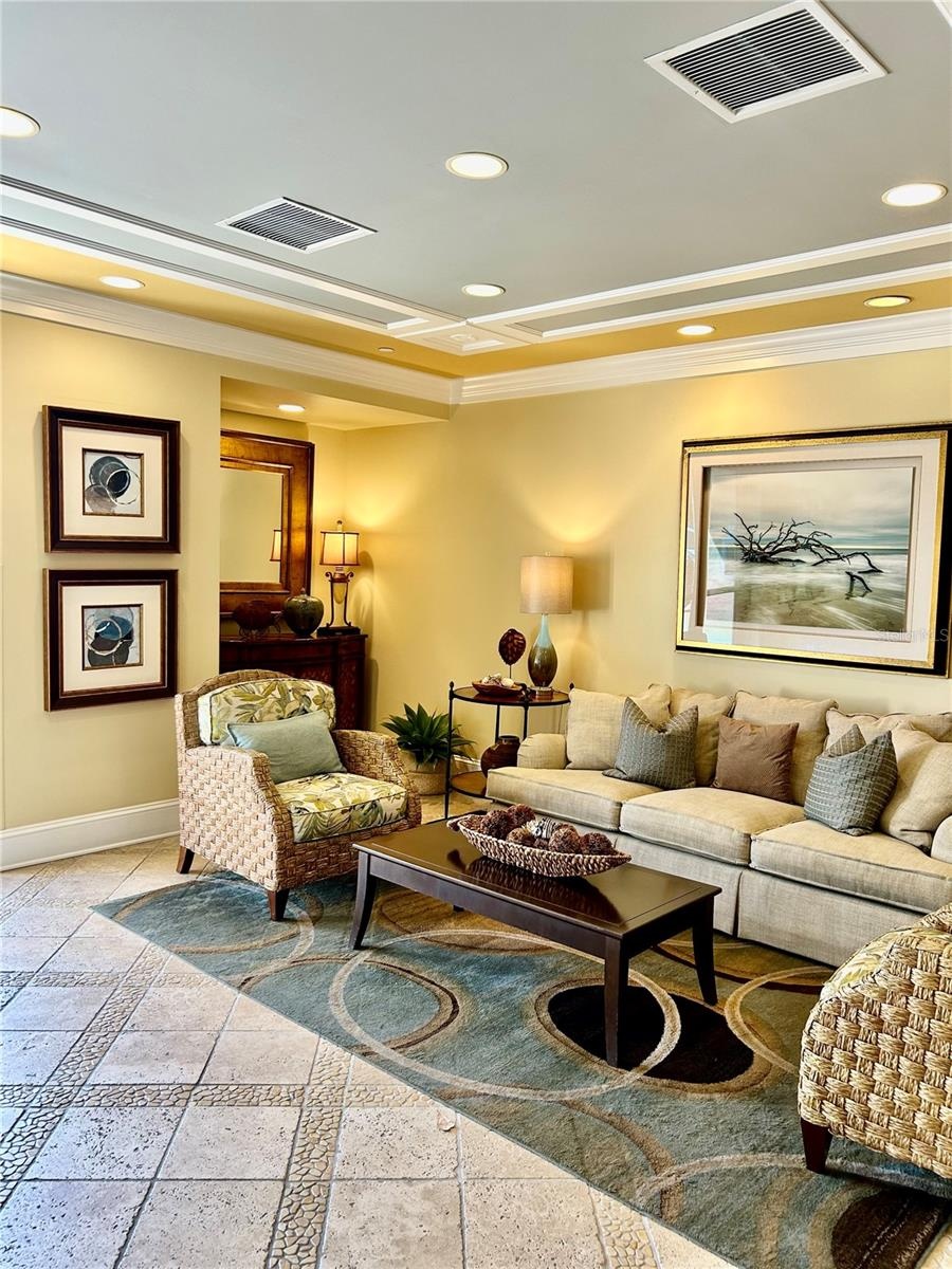 Classy lobby at front door