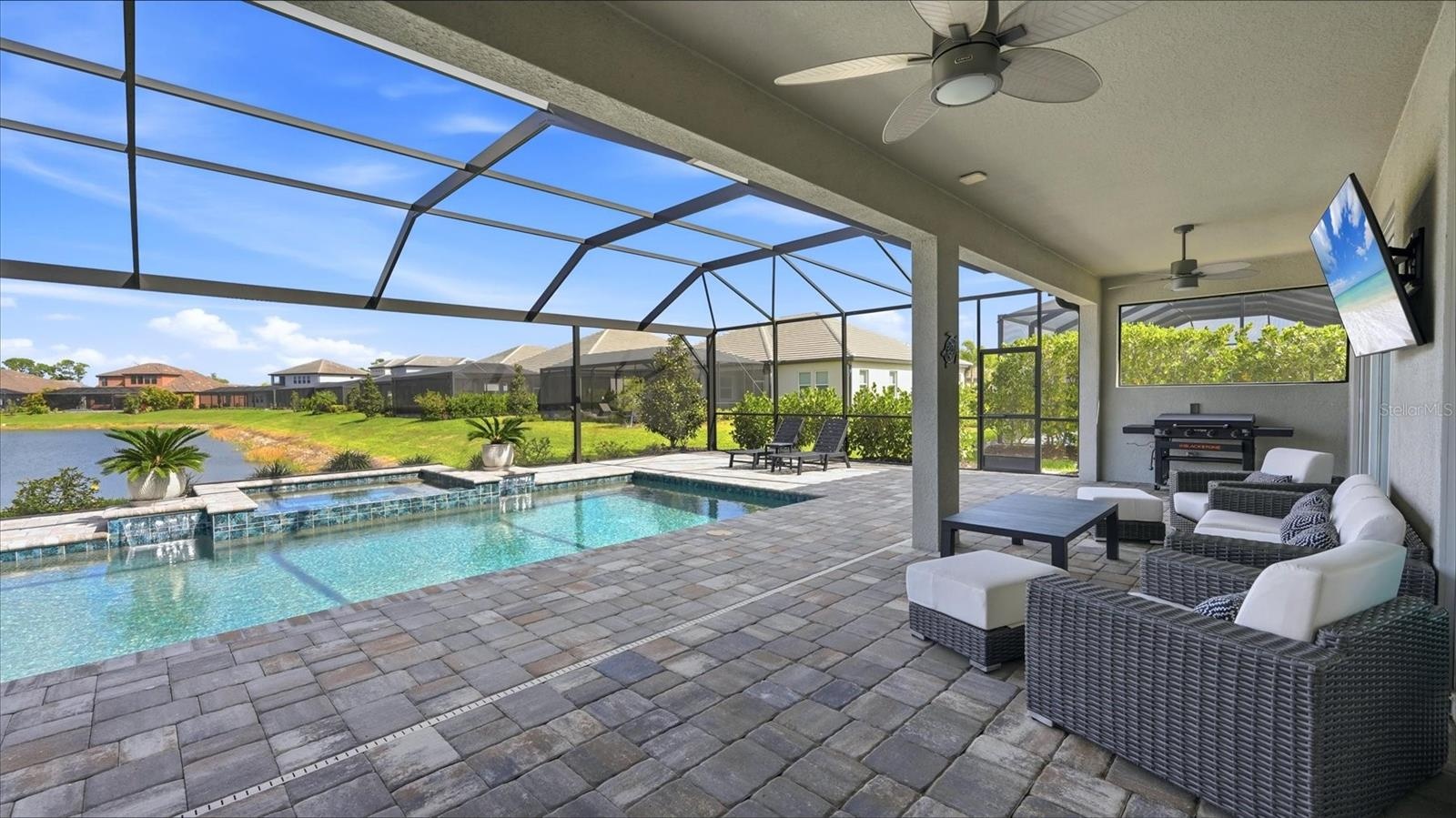 Pool and Spa with  Lounge Areas!