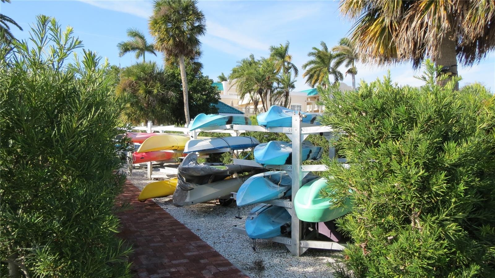 Kayak Storage Area