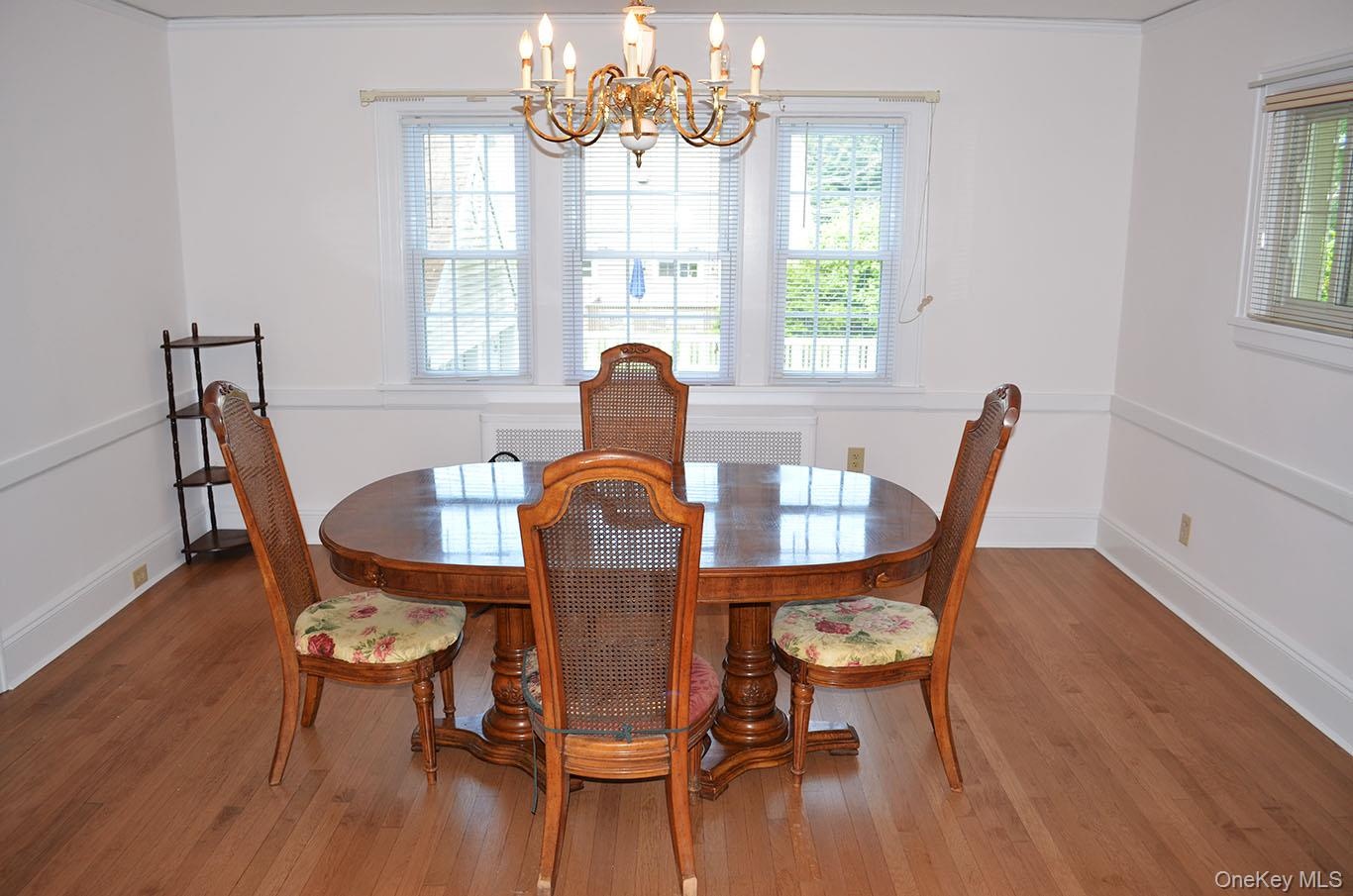 Spacious dining room